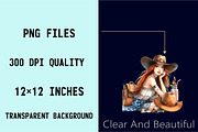 Summer Cowgirl  Sublimation Clipart, an Illustration by SVGArt (Thumbnail 4 of 8)