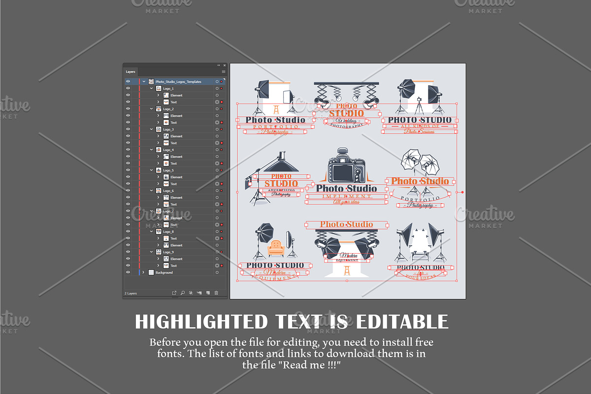 18 Photo Studio Logos Templates, a Branding & Logo Template by Art Design (Photo 10 of 11)