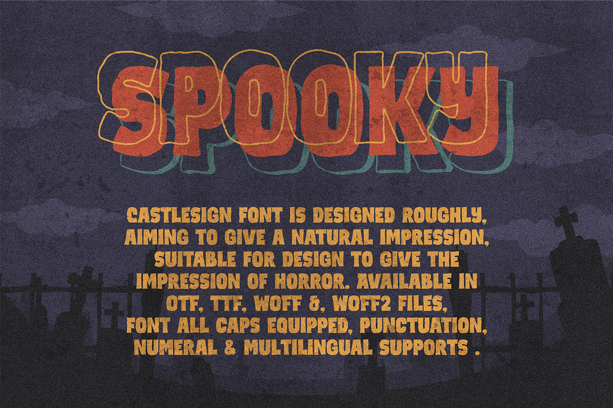 Castlesign Rough Font, a Sans Serif Font by 24Design Studios (Photo 2 of 6)