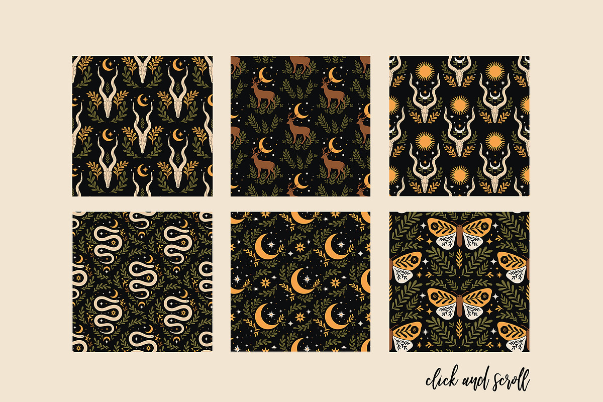 Dark Magic Forest Graphics Set, an Animal Illustration by Katerina Osa (Photo 12 of 12)
