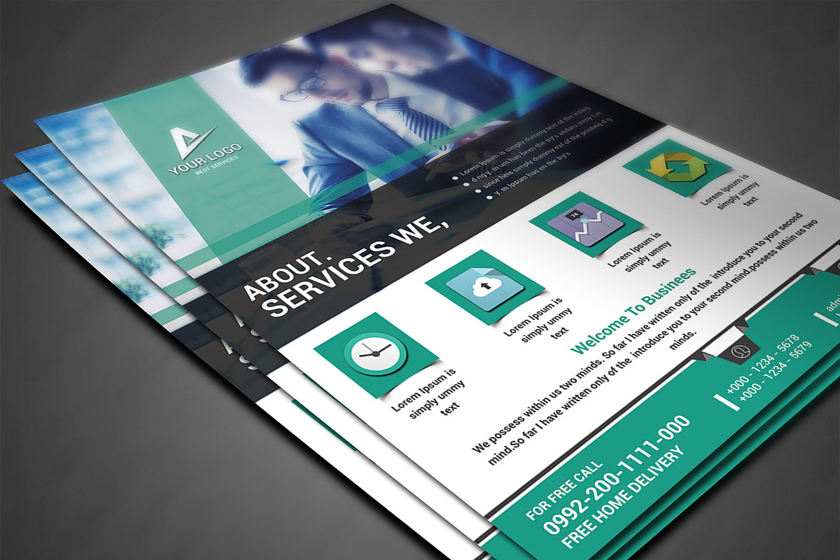 Business Planner Flyers Print Templa, a Flyer Template by AfzaalGraphics (Photo 3 of 4)