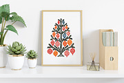 Boho Christmas Trees Clipart, an Illustration by Canvas Craft (Thumbnail 6 of 8)