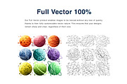Planet Collection Vector Illustratio, an Object Illustration by KAZ by IanMikraz Studio (Thumbnail 2 of 3)