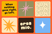 A Chunky Retro Handwritten Font, a Handwritten Font by Nonceni (Thumbnail 2 of 16)