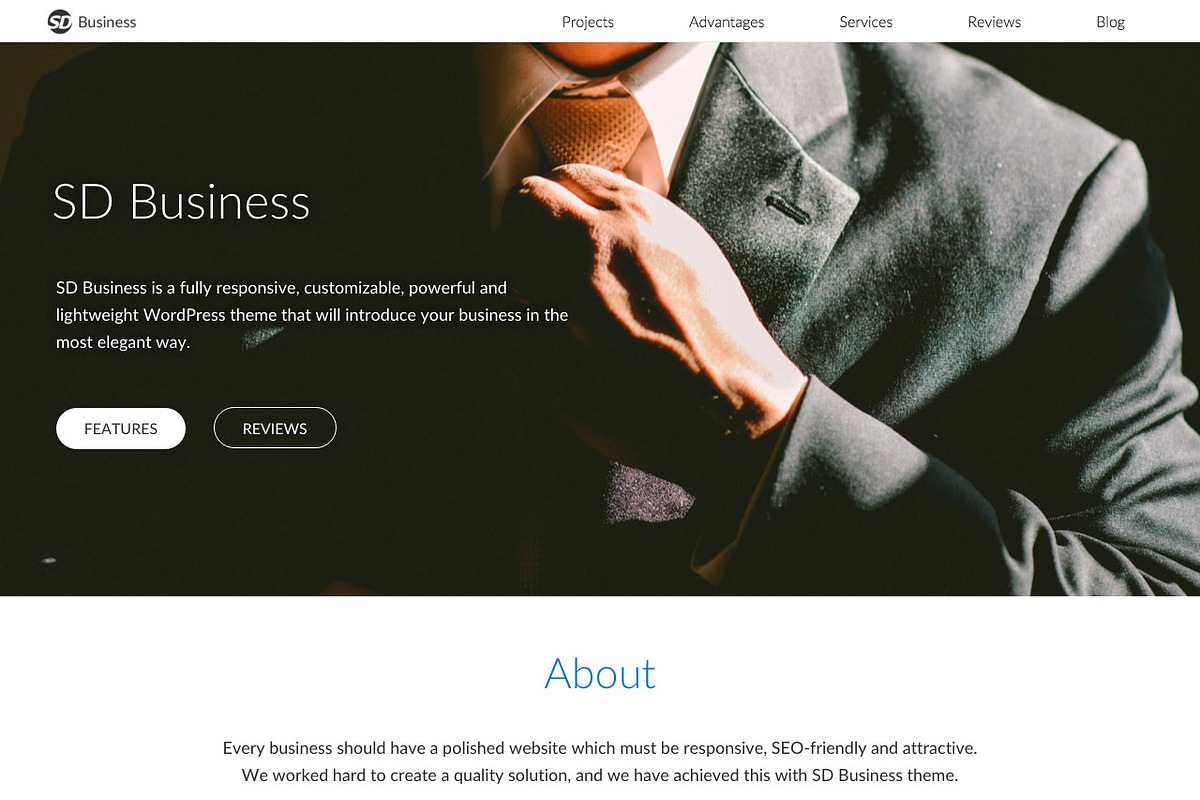 SD Business - WordPress Theme, a WordPress Template by SD Themes (Photo 4 of 4)