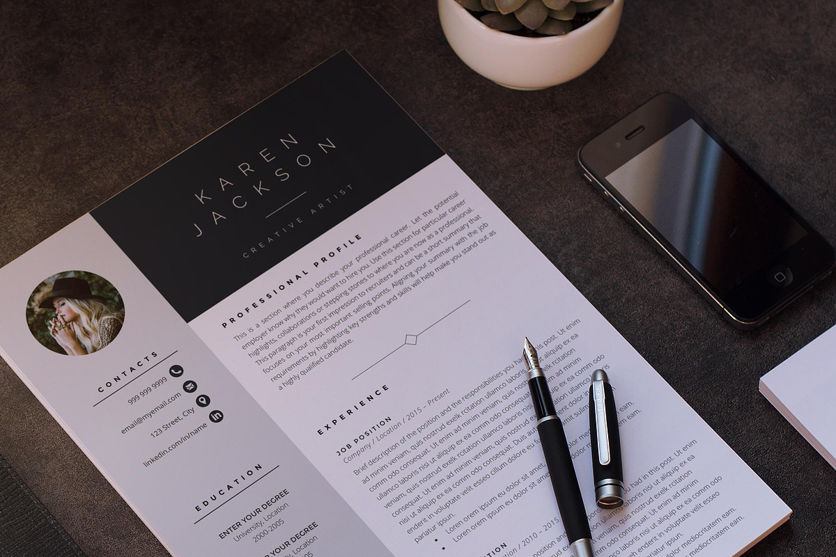 Creative Resume Template, a Resume Template by Comely Design Studio (Photo 4 of 4)