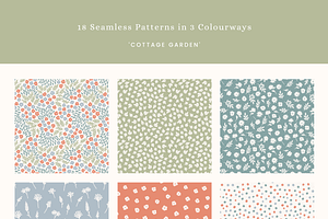 Meadow Flower Repeat Patterns