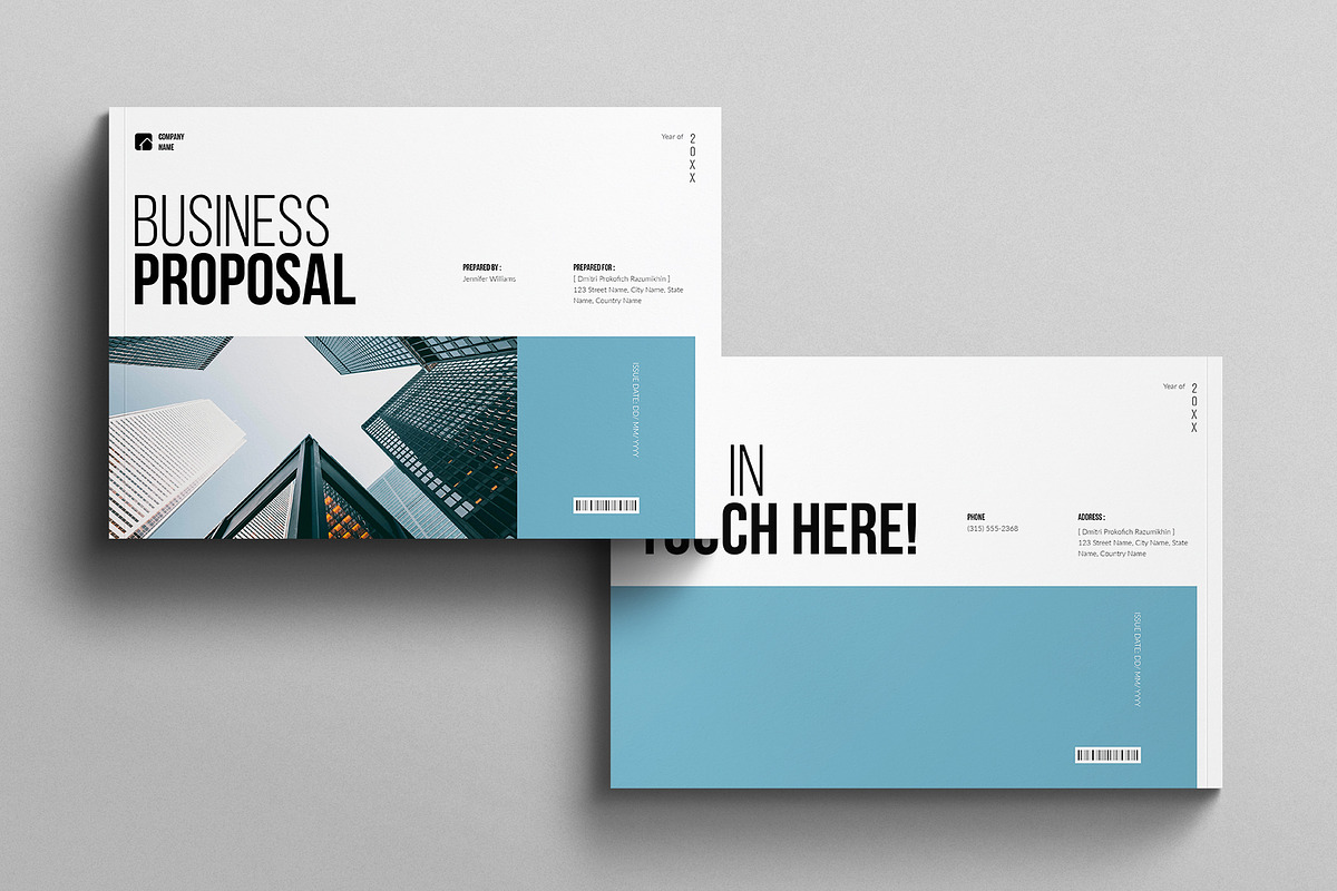 Business Proposal Template Landscape, a Brochure Template by E-Type (Photo 7 of 7)