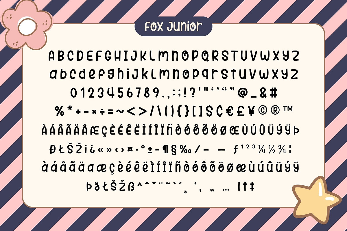 Fox Junior 6 Font Styles, a Symbol Font by Fox7 By Rattana (Photo 8 of 14)