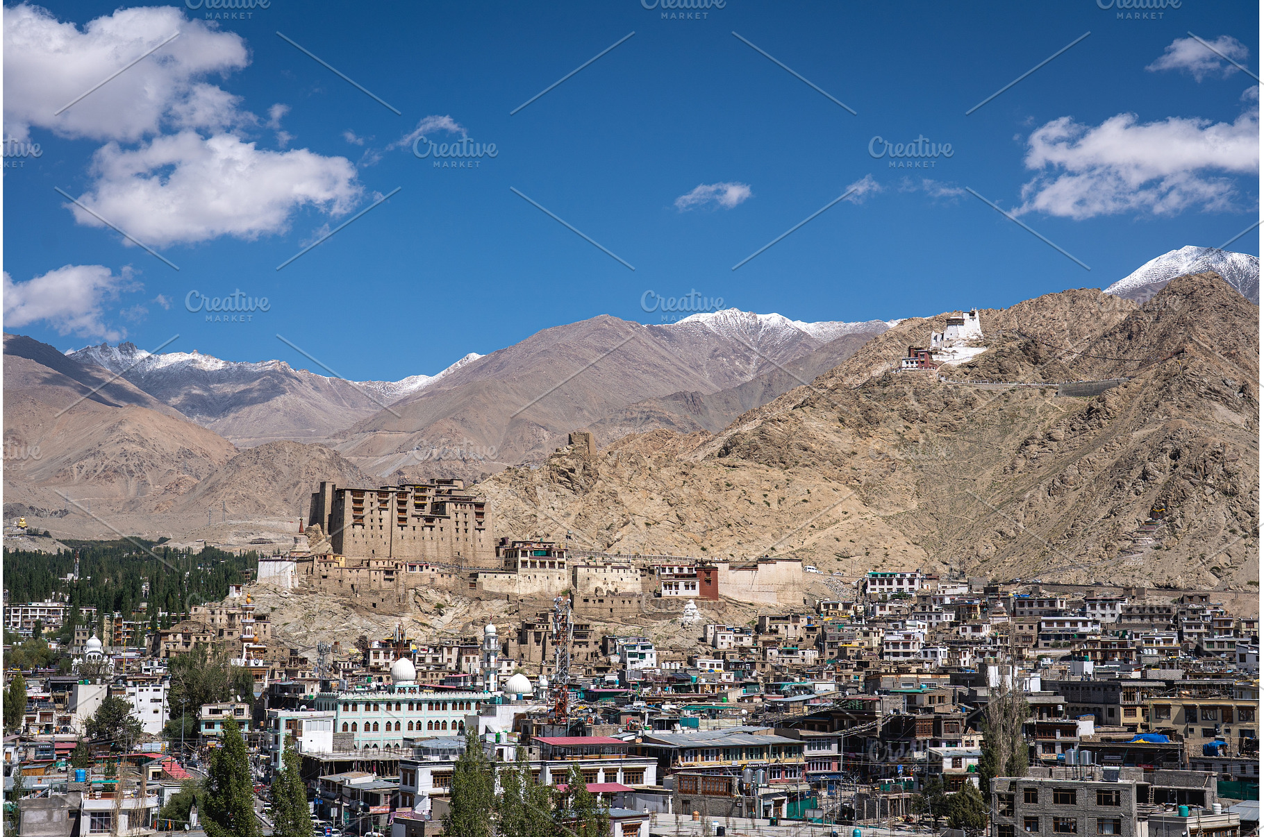View of Leh City in Ladakh, India, an Architecture Photo by oliverfoerstner
