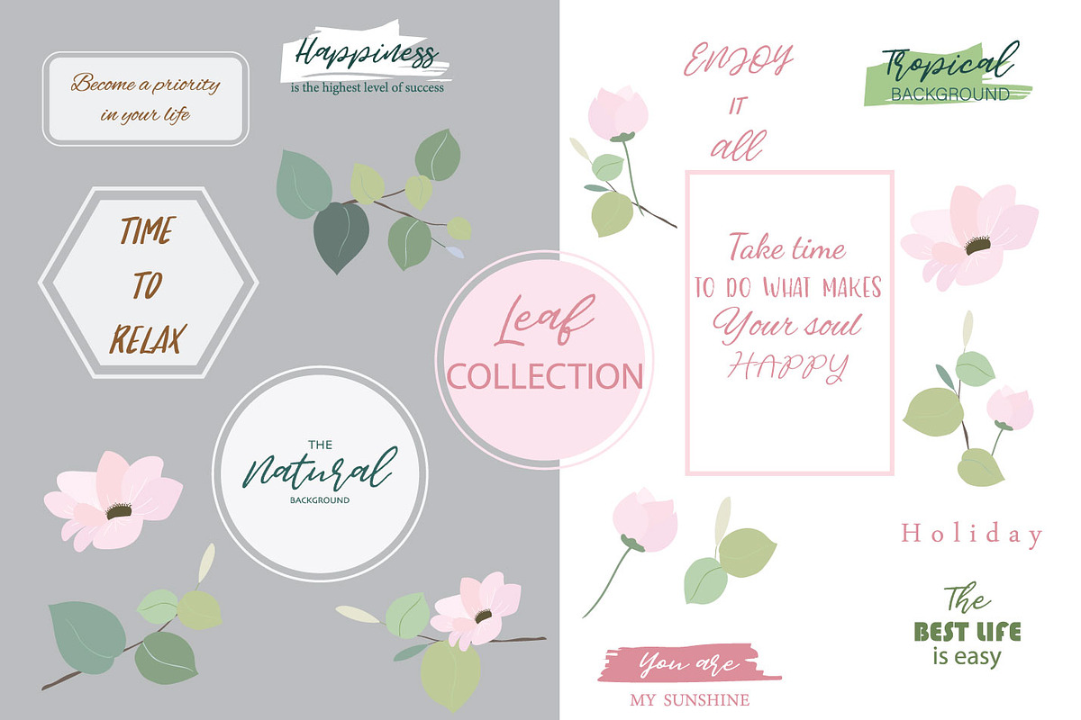 12 cute natural design cards4#, a Card Template by Piixypeach (Photo 5 of 5)