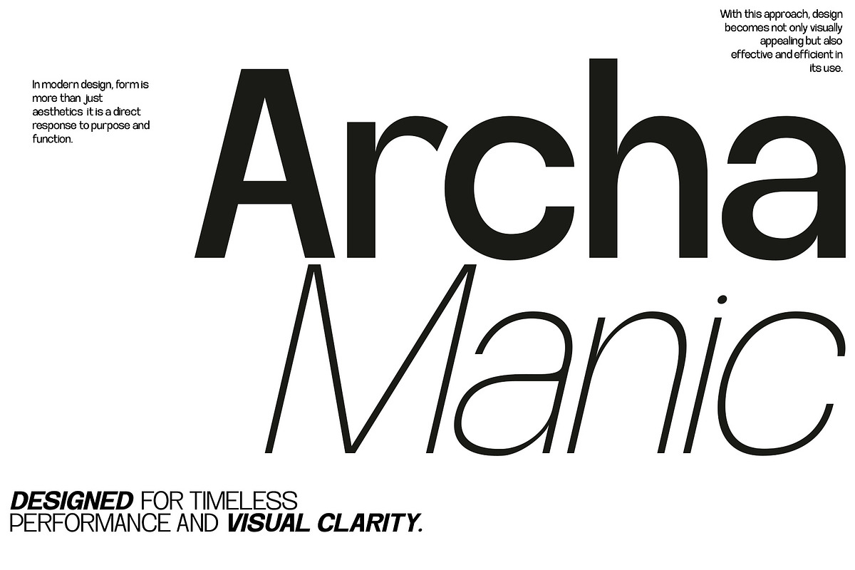 Archa Manic - Variable Sans Font, a Sans Serif Font by Inviline.co (Photo 14 of 15)