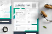 Modern Registration Form, a Flyer Template by SquidPixey (Thumbnail 2 of 6)