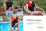 Women's Slim-Fit T-Shirt Mockup Set, a Shirt Mockup by Country4k (Thumbnail 4 of 4)