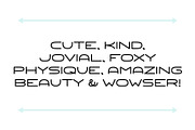 Wide Load Font, a Sans Serif Font by Miss Tiina (Thumbnail 5 of 5)