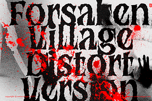 UT Forsaken Village - A Scary Font