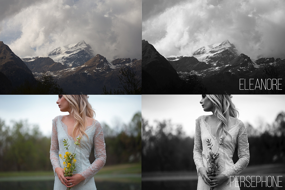 Film B&W Lightroom CC Presets, an Action Add-On by Gradivis (Photo 2 of 3)