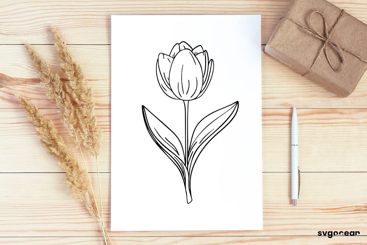 Flowers SVG Bundle, a Decorative Illustration by svgocean (Photo 6 of 11)