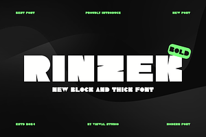 Rinzek - Bold Modern Font