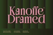 Kanoffe Dramed Luxury Serif Font, a Serif Font by timelesstype.co (Thumbnail 1 of 15)