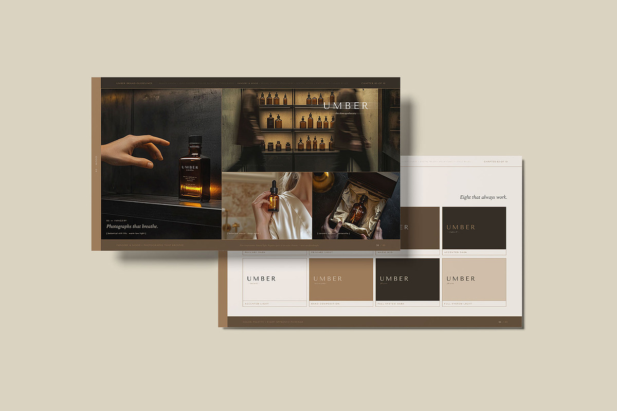 UMBER / Brand Guidelines Template, a Presentation Template by Leleka.Store (Photo 3 of 20)
