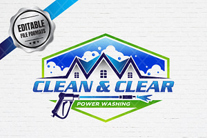Professional Pressure Washing Logo, a Branding & Logo Template by Guavanaboy