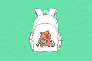 Kawaii Capybara Fishing, an Animal Illustration by Palau (Thumbnail 3 of 12)
