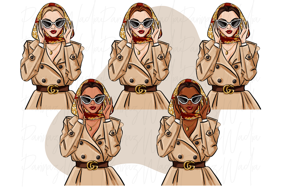 Fashion Girls 52 clipart png, a Person Illustration by Parinaz Wadia Design (Photo 4 of 10)