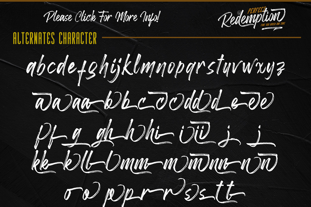 Perfect Redemption - Font Duo+Extras, a Blackletter Font by din-studio.com (Photo 9 of 15)