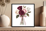 Bouquet of Tied Roses - Boho - Clipa, an Illustration by DreamCafeArt (Thumbnail 5 of 5)