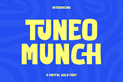 Tuneo Munch – Playful Bold Font, a Sans Serif Font by Youthlabs Studio (Thumbnail 1 of 12)