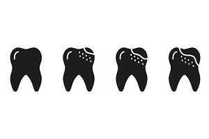 Orthodontic Teeth Problem Icons, an Object Illustration by Gentle Studio