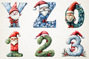 Christmas Gnomes Alphabet Png Clipar, an Illustration by RobertsArt (Thumbnail 6 of 7)