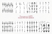 Primitive sword line art bundle, an Object Illustration by Sofia's Fashion (Thumbnail 4 of 4)