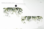 Green leaves - greenery clipart, an Illustration by ollalya (Thumbnail 4 of 12)