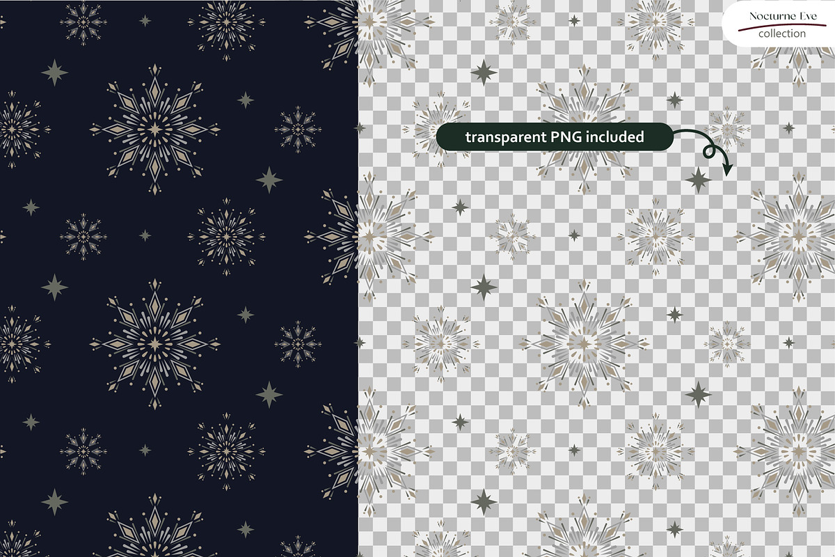 Nocturne Eve - Seamless Patterns, a Wallpaper Graphic by InaCorart (Photo 4 of 9)