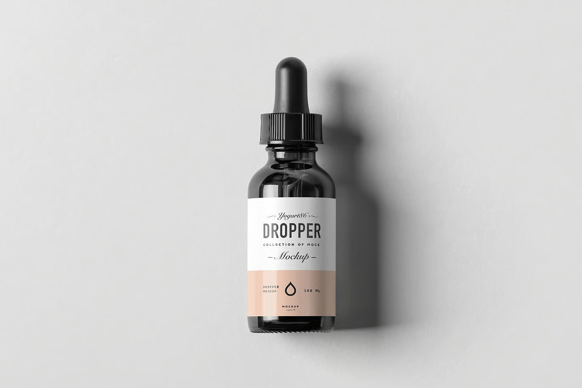 Dropper Bottle Mock-Up, a Product Mockup by zippypixelstudio (Photo 3 of 14)