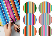 Mexican Serape Seamless Patterns, a Pattern Graphic by Lagmar Design (Thumbnail 2 of 6)