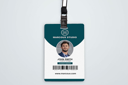 Creative ID card template, a Business Card Template by Faisholdesign19