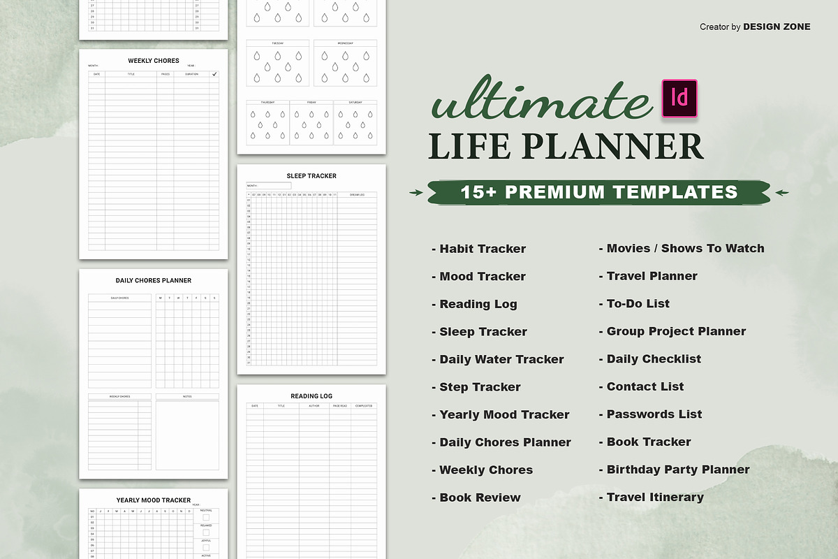Planner Bundle Pack || Life Planner, a Stationery Template by Design Zone (Photo 2 of 4)