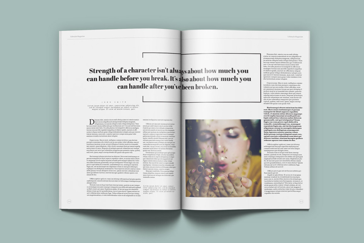 Lifestyle Universal Magazine, a Magazine Template by Kahuna Design (Photo 5 of 10)