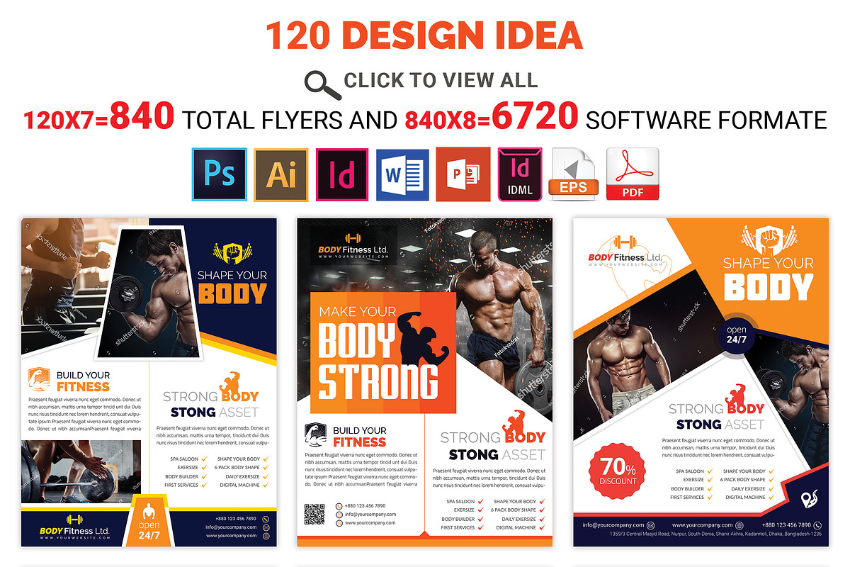 120 Corporate Flyer & Poster Bundle, a Flyer Template by Imagine Design Studio (Photo 29 of 33)