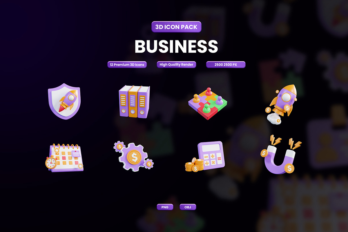 Business 3D Icon, an Object 3D Model by Artnivora.Std (Photo 1 of 4)