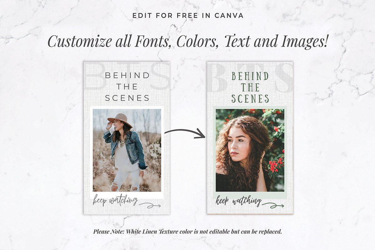 Instagram Stories for Canva | Linen, a Social Media Template by Thirty One Palms Studio (Photo 6 of 11)