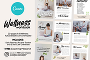 Wellness Coaching Workbook for Canva, a Print Template by DeLaGranSiete (Thumbnail 1 of 10)