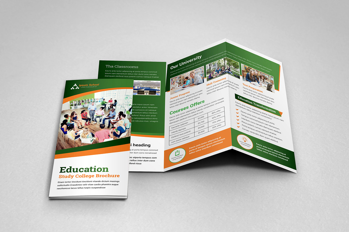 Education College Trifold V5, a Brochure Template by JanySultana (Photo 4 of 10)