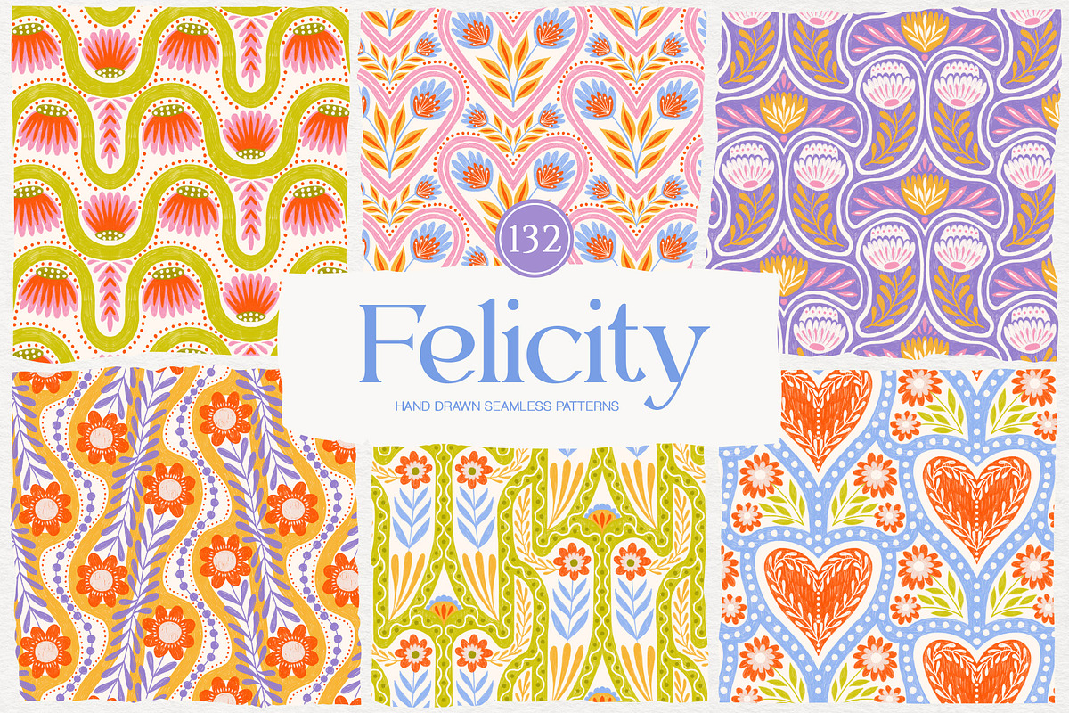 Felicity | Seamless Patterns, a Pattern Graphic by GVGraphics (Photo 1 of 20)
