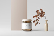 Amber Glass Jar Mockup, a Cups & Container Mockup by pmvch (Thumbnail 8 of 10)