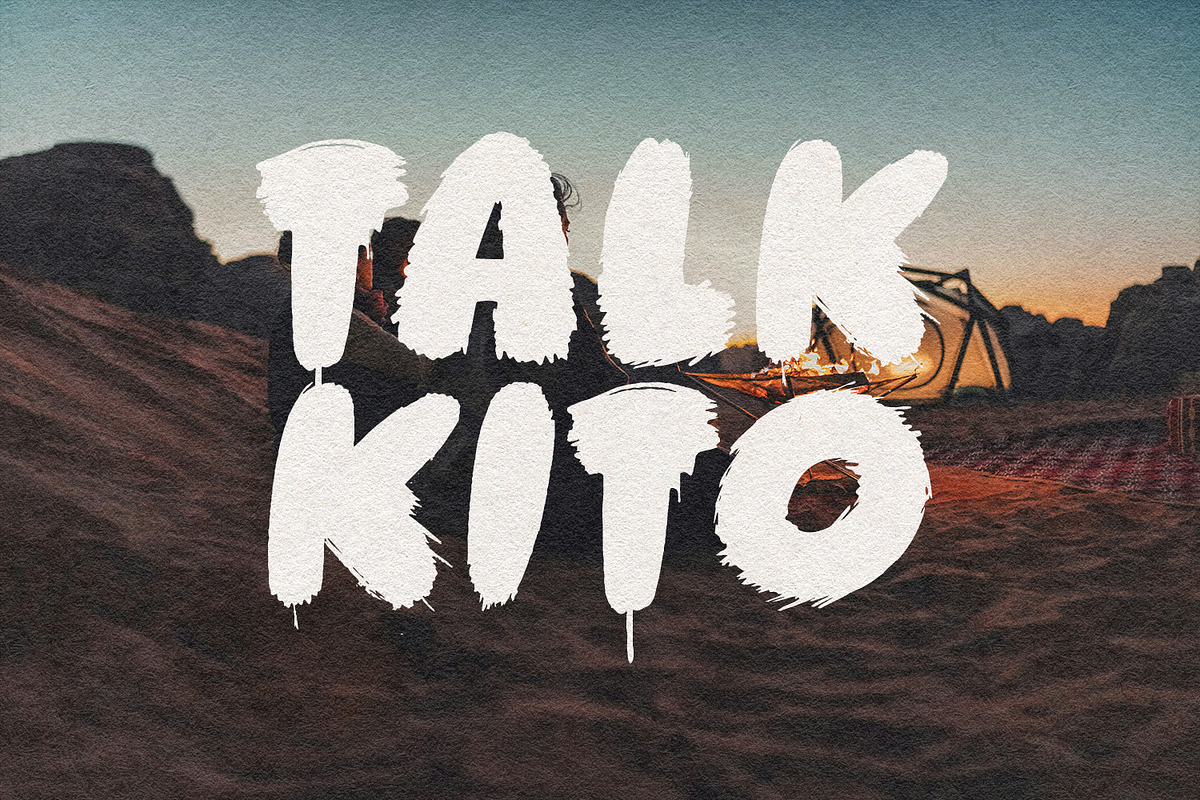 Faster Brush Font Display, a Sans Serif Font by Maulana Creative (Photo 3 of 6)