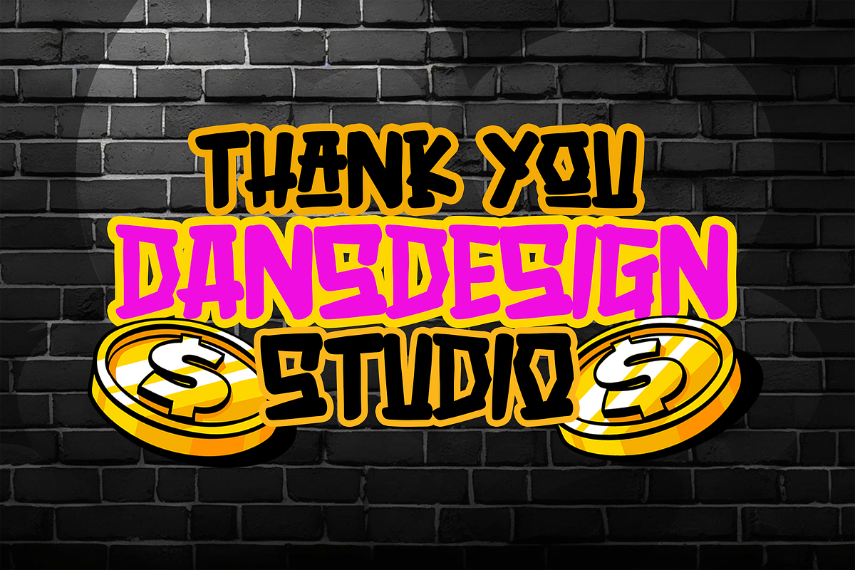 Aerosol Urban Modern Marker Graffiti, a Handwritten Font by dansdesign (Photo 6 of 6)